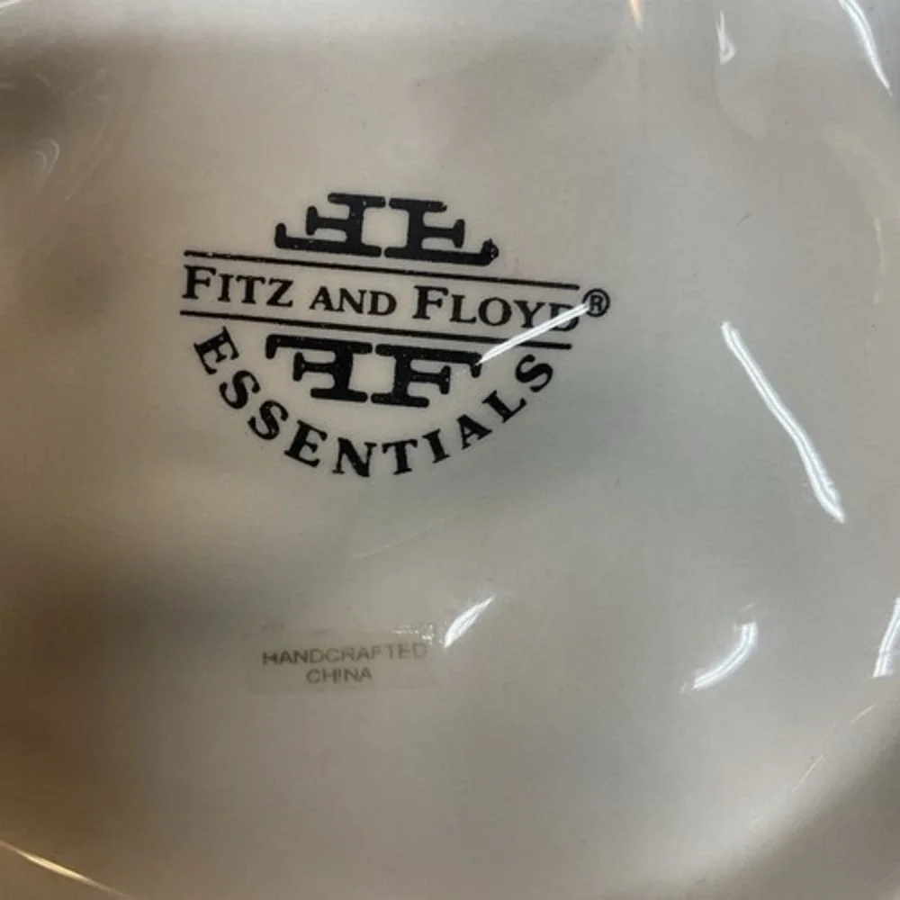 VTG Fitz and Floyd KRISTMAS KITTY Cat Christmas Holiday Canape Plate 8